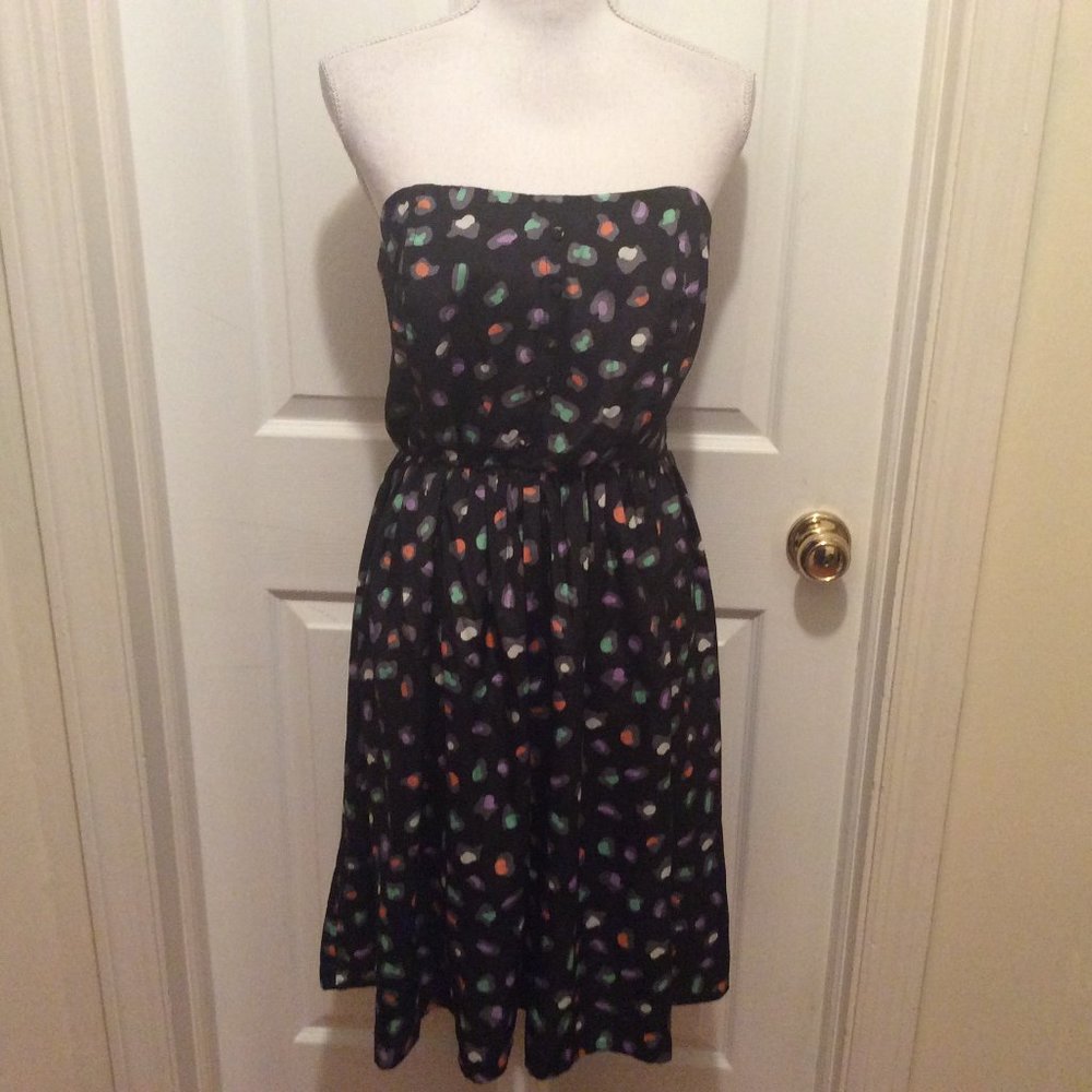 Torrid Dress 2 Black Gray Multi-Color Strapless